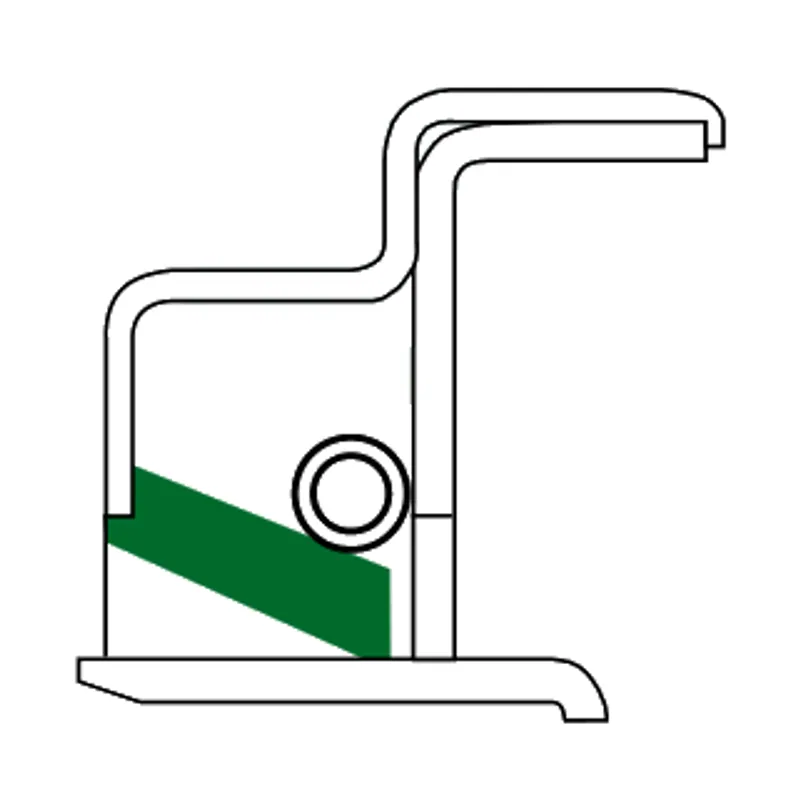 Retén DBH de diseño especial A 234, perfil en corte · DBH 8407