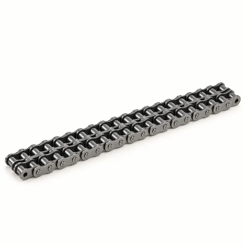 Cadena de rodillos de acero de doble hilera con placas laterales · DONGHUA ASA 120/2