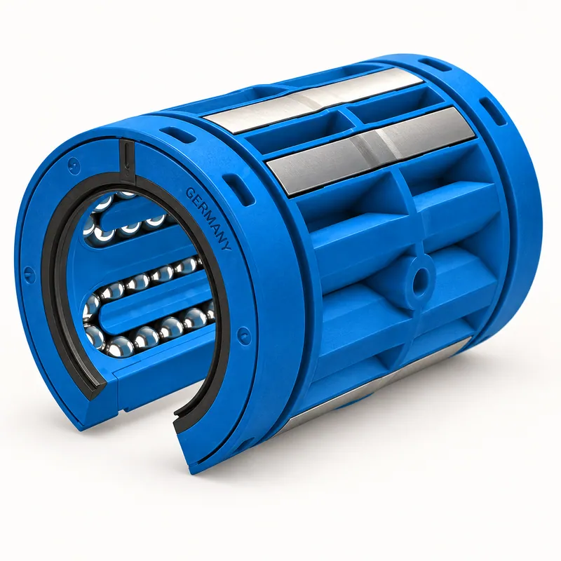 Rodamiento lineal de bolas abierto con brida, forma cilíndrica · SKF LBCF 16 D-2LS