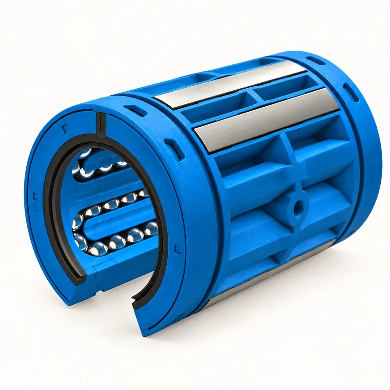 Rodamiento lineal de bolas abierto, forma cilíndrica · SKF LBCT 20 D-2LS