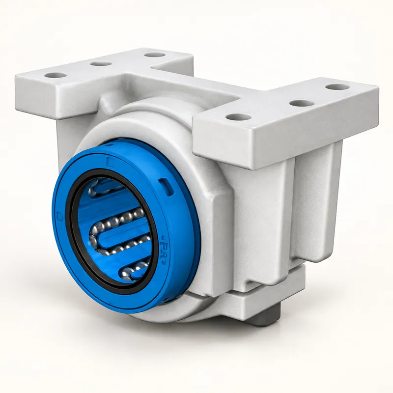 Unidad lineal de aluminio con rodamiento de bolas y ranura de fijación · SKF LUCS 50-2LS