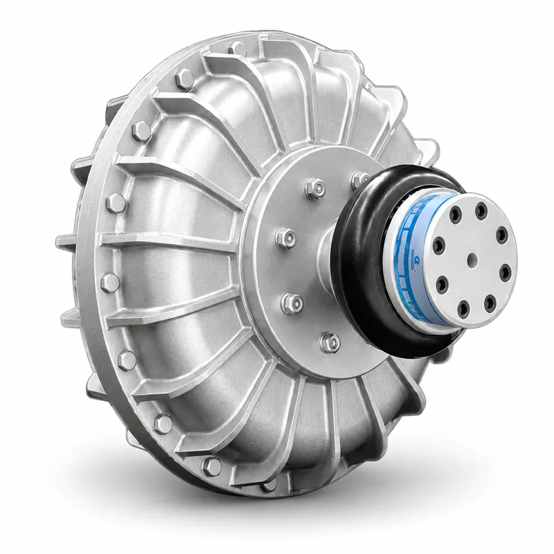 Gummi-Hydrokupplung HSD mit verripptem Aluminiumgehäuse · GUMMI HSD 24/100