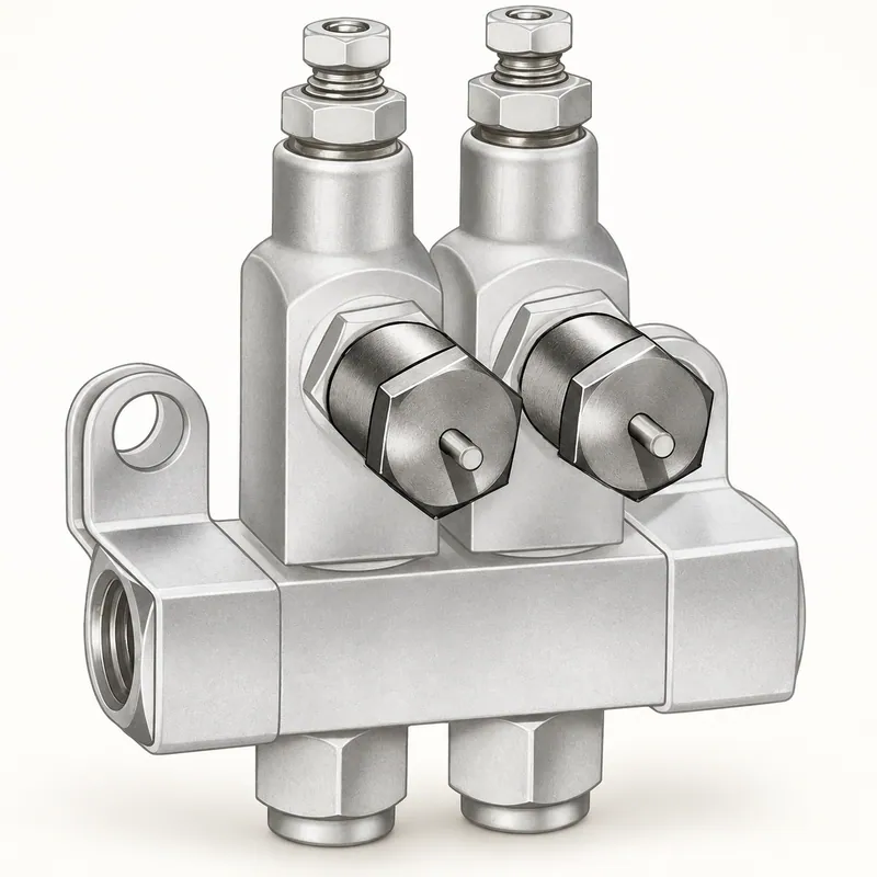 Tapa metálica cilíndrica con rosca interna para bloqueo de inyectores en sistema de lubricación · SKF LL/102781