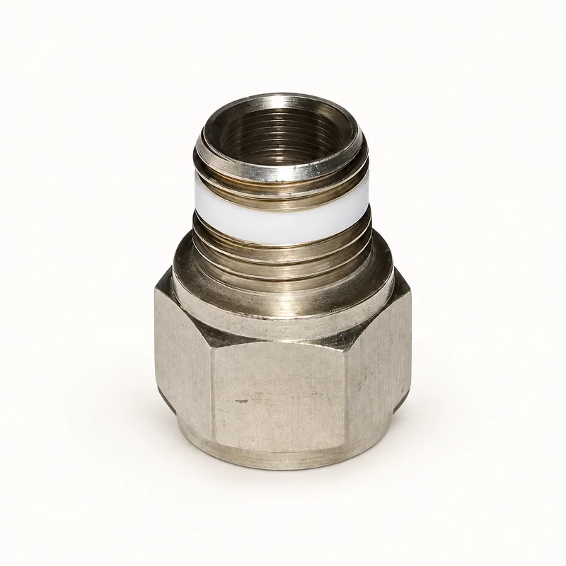 Adaptador niple de latón con válvula de alivio de presión, roscas de 1/4 pulgada · SKF LL/226-14105-5
