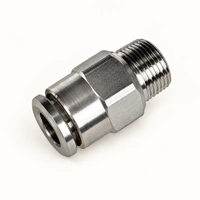 Racor recto con tuerca hexagonal y espiga para tubo de 6 mm, rosca macho · SKF LL/226-14111-2