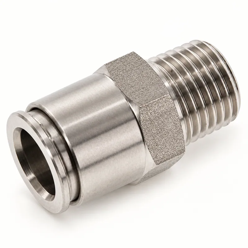 Conector rápido de acero para tubo de 6 mm con rosca métrica M10 · SKF LL/226-14139-1
