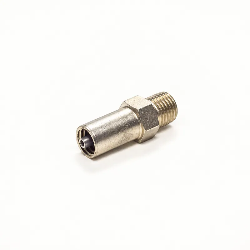 Adaptador metálico con extremo roscado macho de 1/8 NPT y terminal para manguera · SKF LL/241289