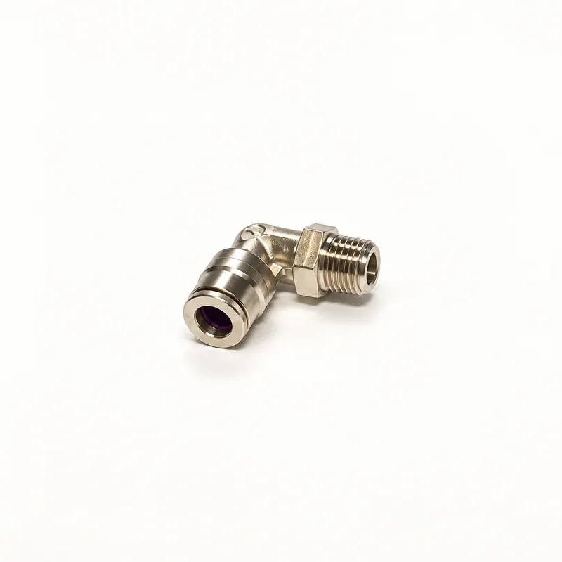 Codo giratorio de 90 grados con conexión rápida para tubo de 1/4 pulgadas y rosca macho de 1/8 NPT · SKF LL/243699