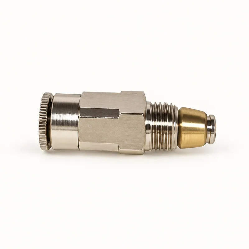 Adaptador recto de latón con conexión rápida para tubo de nylon de 1/4 pulgadas · SKF LL/244884