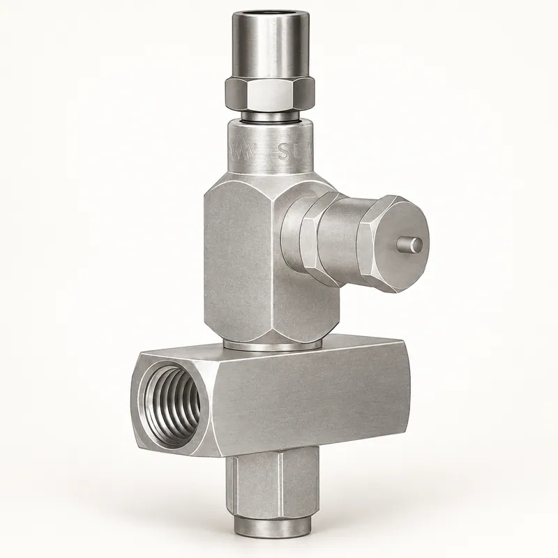 Adaptador metálico pequeño con rosca macho para salida de inyector de lubricación · SKF LL/249281