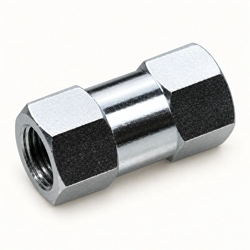 Conector de tubo metálico recto con roscas M8 en ambos extremos · SKF LL/404-010