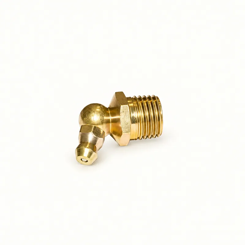 Engrasador metálico acodado a 65 grados con rosca macho NPT de 1/4 pulgada · SKF LL/5350