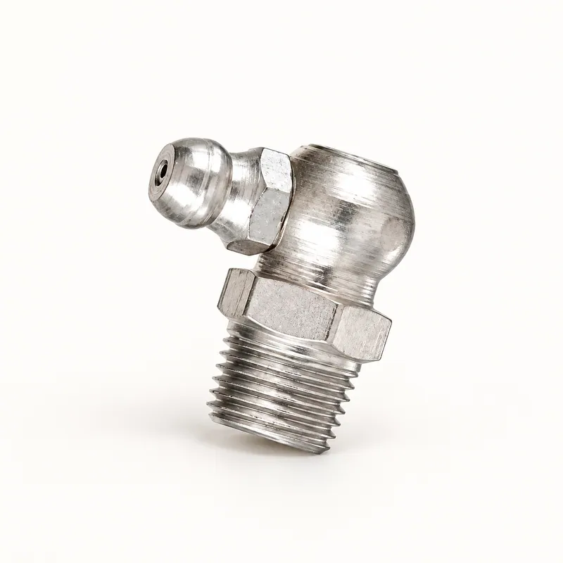 Engrasador metálico acodado a 90 grados con rosca cónica SAE-LT · SKF LL/5410