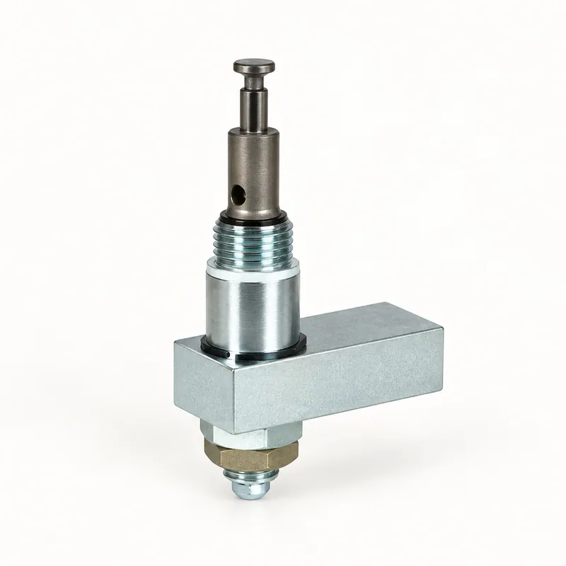 Elemento de bomba K7 metálico, pieza cilíndrica con roscas y resortes internos · SKF LL/600-25047-3