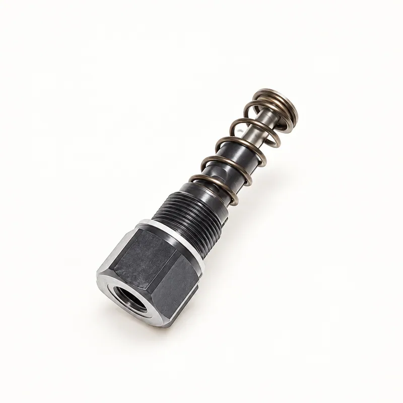 Elemento de bomba de grasa cilíndrico de acero con pistón y roscas de conexión · SKF LL/600-26877-2