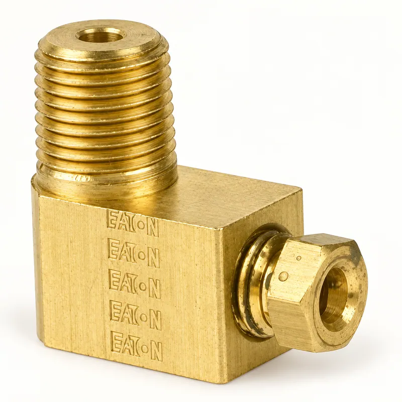 Conector metálico para tubo de 1/8 pulgada, con cuerpo hexagonal y rosca macho · SKF LL/66414