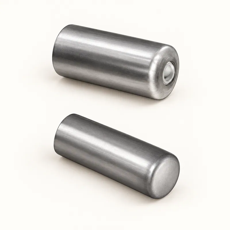Tapa cilíndrica metálica para inyector de grasa, con rosca y superficie mecanizada · SKF LL/68483