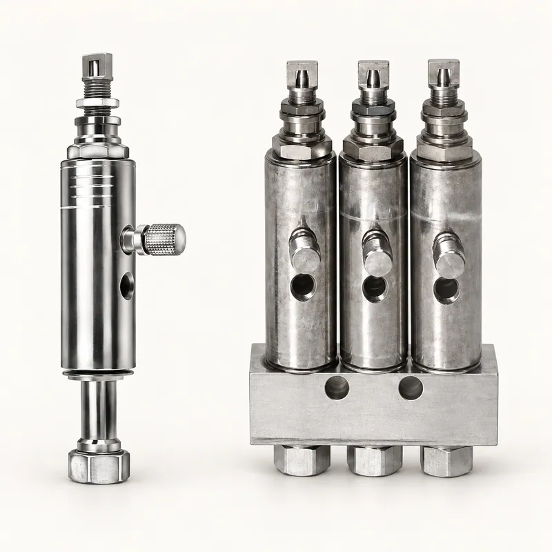 Inyector de grasa alargado de acero con conexiones roscadas y cuerpo cilíndrico · SKF LL/81770-1