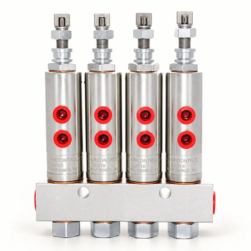 Múltiple de inyección de grasa con cuatro inyectores y cuerpo de acero al carbono · SKF LL/81770-4