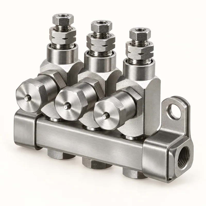 Inyector de grasa metálico alargado con cuerpo cilíndrico y roscas en ambos extremos · SKF LL/83309-3