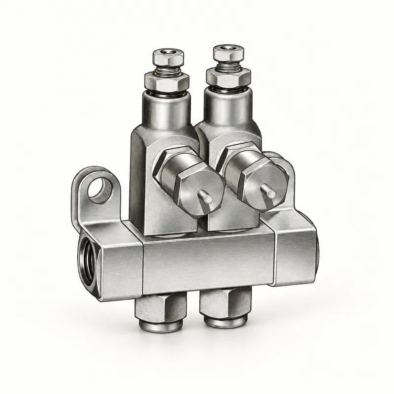 Inyector de grasa compacto de metal con entradas roscadas · SKF LL/83336HV-2