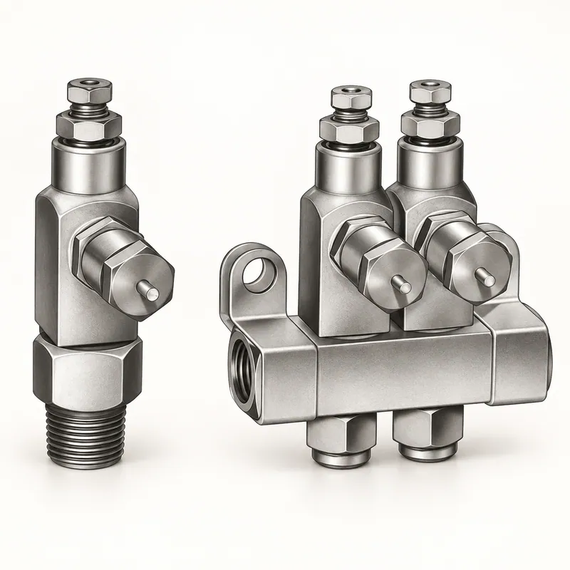 Inyector de grasa Centro-Matic SL-32 de cuerpo metálico y pistón · SKF LL/83337