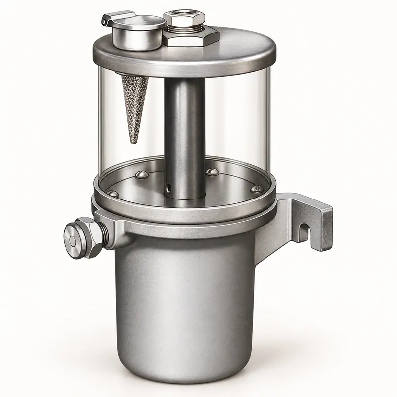 Bomba de aceite neumática de una carrera, cuerpo metálico cilíndrico · SKF LL/83667
