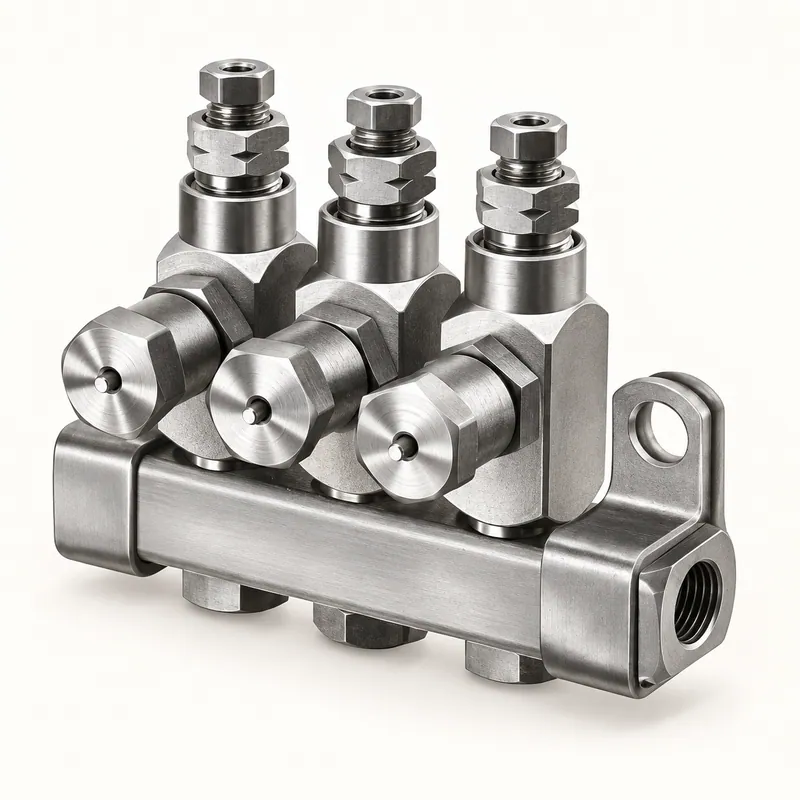 Inyector de grasa de acero, cuerpo cilíndrico alargado con conexiones roscadas · SKF LL/83715-1