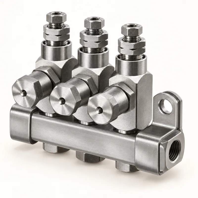 Inyector de grasa de acero, cuerpo cilíndrico alargado con conexiones roscadas · SKF LL/83715-2