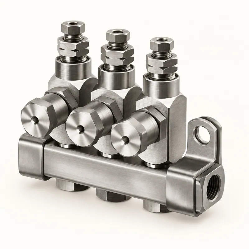 Inyector de grasa de acero, cuerpo cilíndrico alargado con conexiones roscadas · SKF LL/83715-3