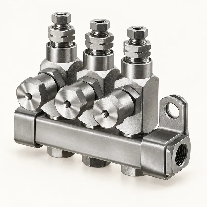 Inyector de grasa metálico de cuerpo cilíndrico alargado con conexiones roscadas · SKF LL/83715-6