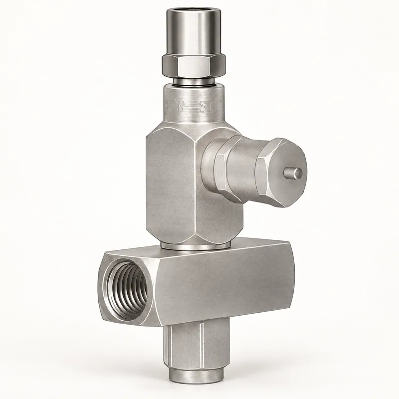 Adaptador metálico pequeño con rosca macho para salida de inyector de lubricación · SKF LL/84200