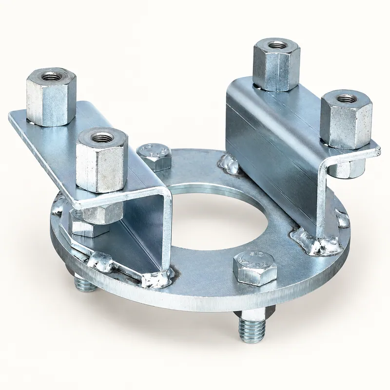 Conjunto de montaje con brida metálica circular y agujeros para bulones · SKF LL/84963