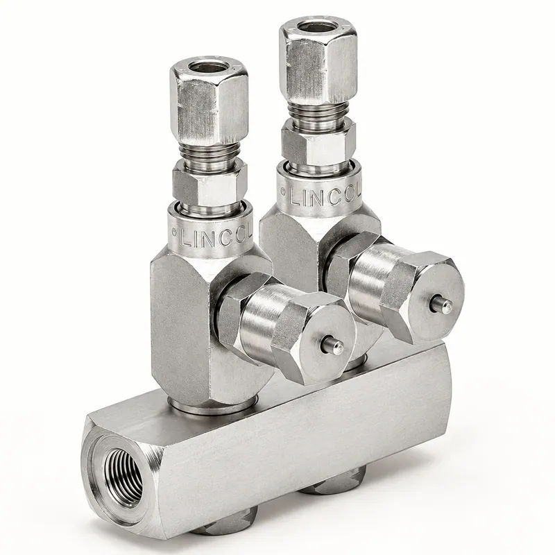Inyector métrico SL33 con cuerpo metálico hexagonal y roscas · SKF LL/85351-2