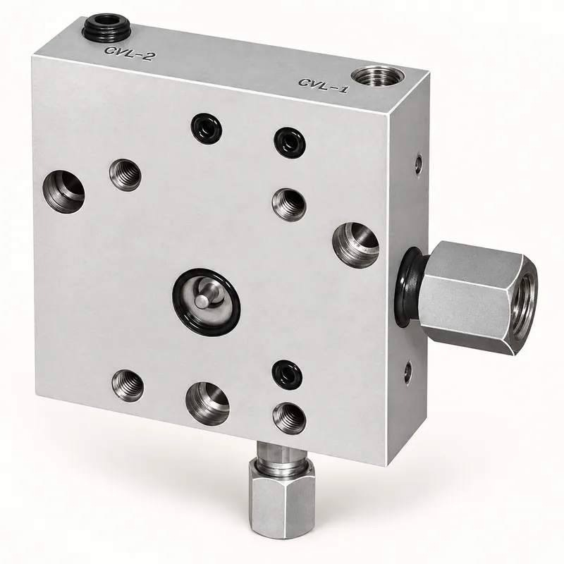 Placa base modular metálica para bomba de lubricación · SKF LL/87218