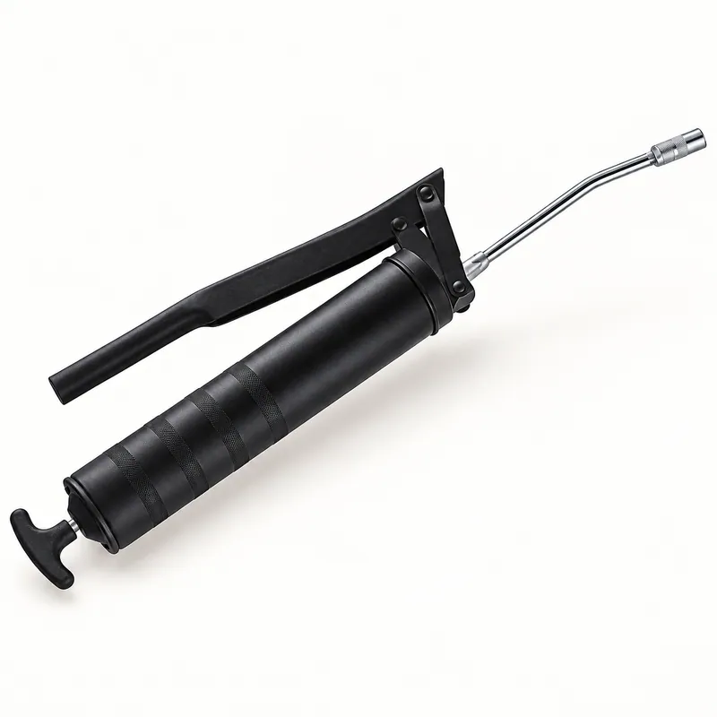 Pistola de engrase neumática, cuerpo metálico con gatillo y boquilla para grasa. · SKF LL/G120