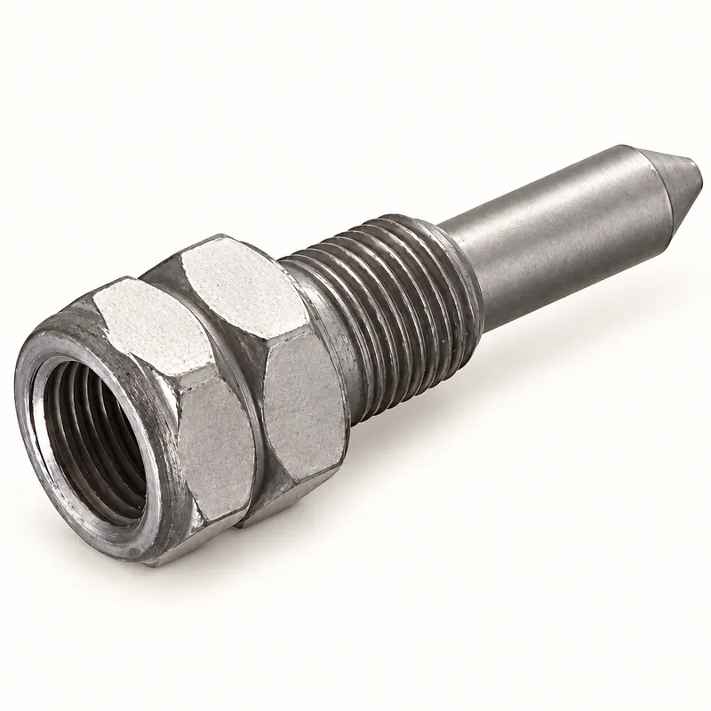 Dispensador de lubricación con punta de aguja, cuerpo plástico y mecanismo de émbolo. · SKF LL/G903