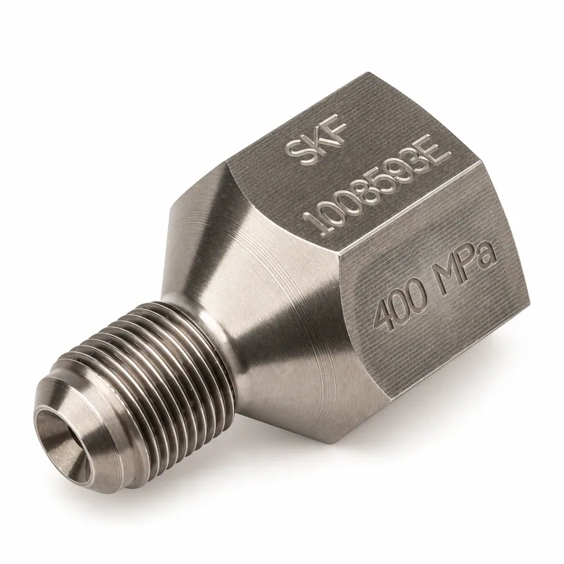 Niple de conexión hidráulica de acero · SKF 1008593 E