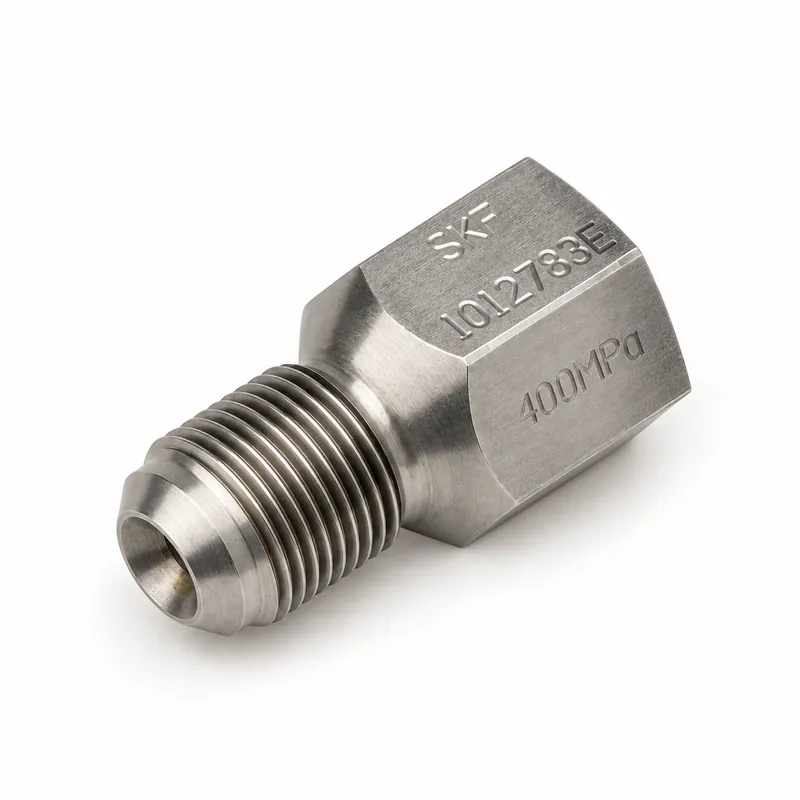 Niple de conexión hidráulica de acero · SKF 1012783 E