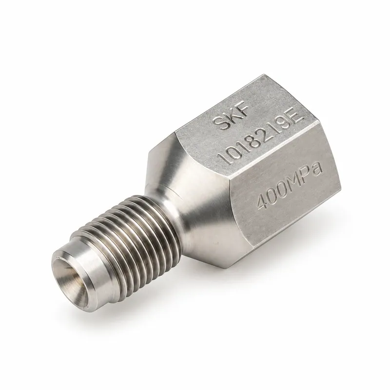 Niple de conexión hidráulica de acero con reducción · SKF 1018219 E