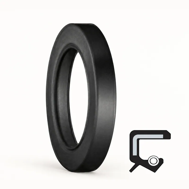 Retén radial de goma con labio y resorte metálico · SKF 14087