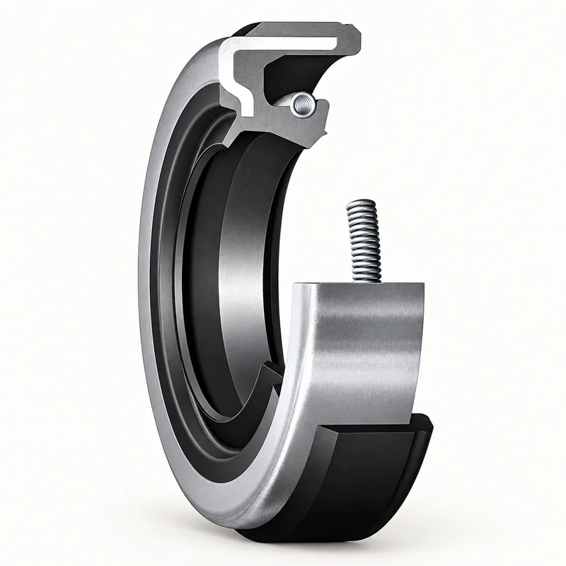 Retén radial de goma con labio de sellado y resorte interno · SKF 14214
