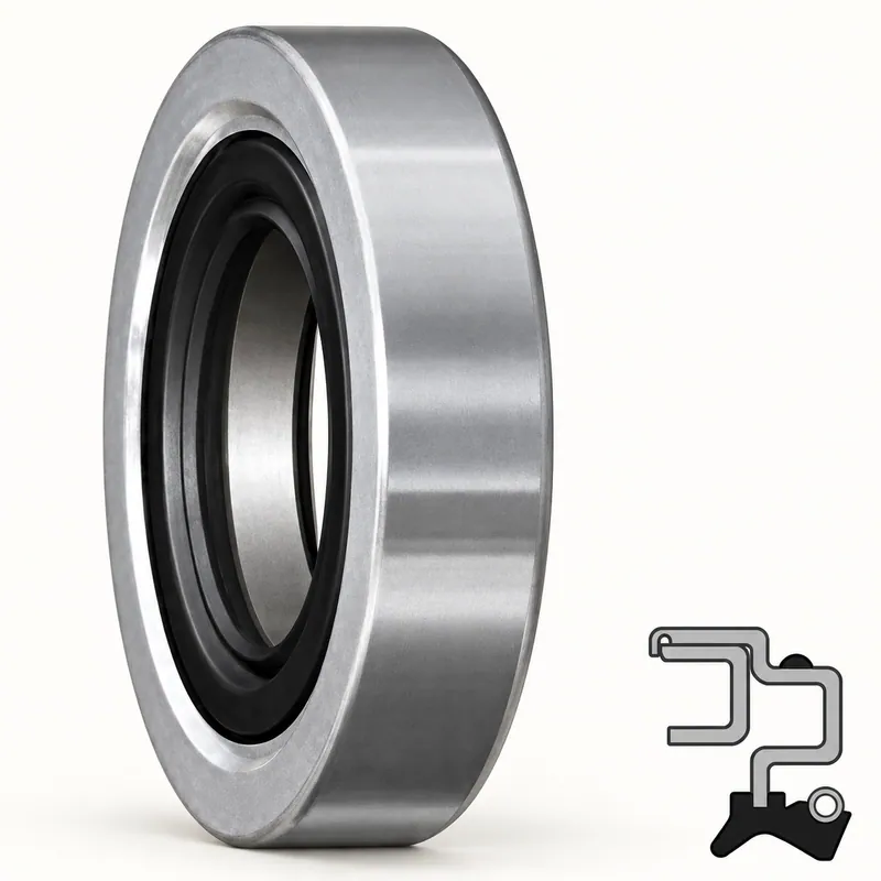 Retén radial de goma y metal, forma de anillo sellador · SKF 15791
