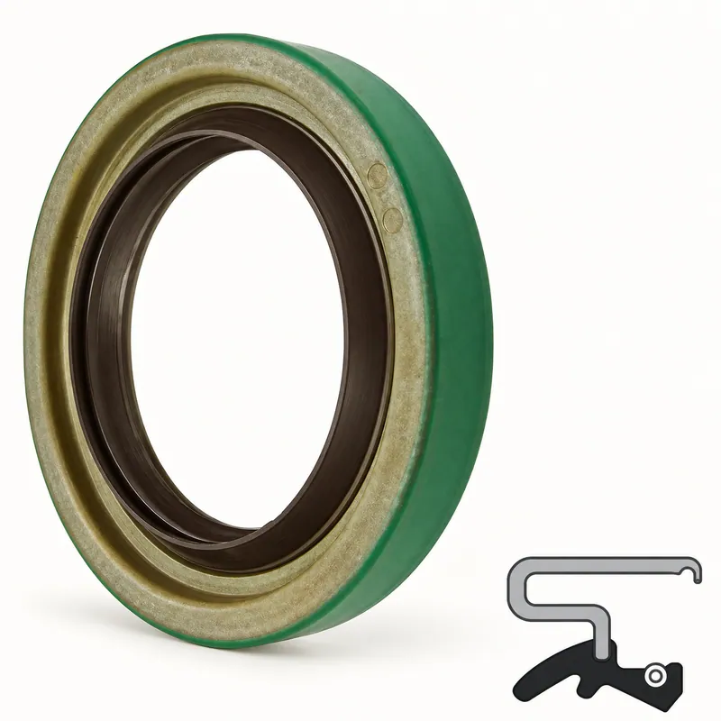 Retén radial de goma con labio de sellado y resorte interno · SKF 16262