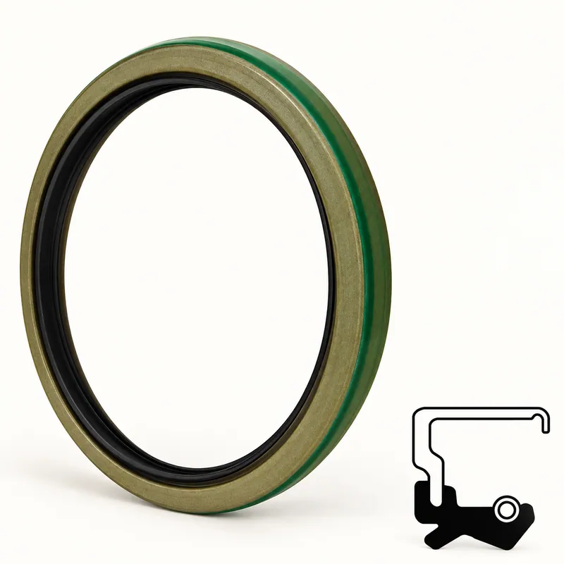 Retén radial de goma con labio de sellado y resorte interno · SKF 16497