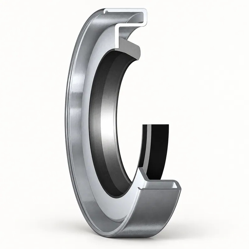 Retén radial de goma con labio de sellado y resorte interno · SKF 20952