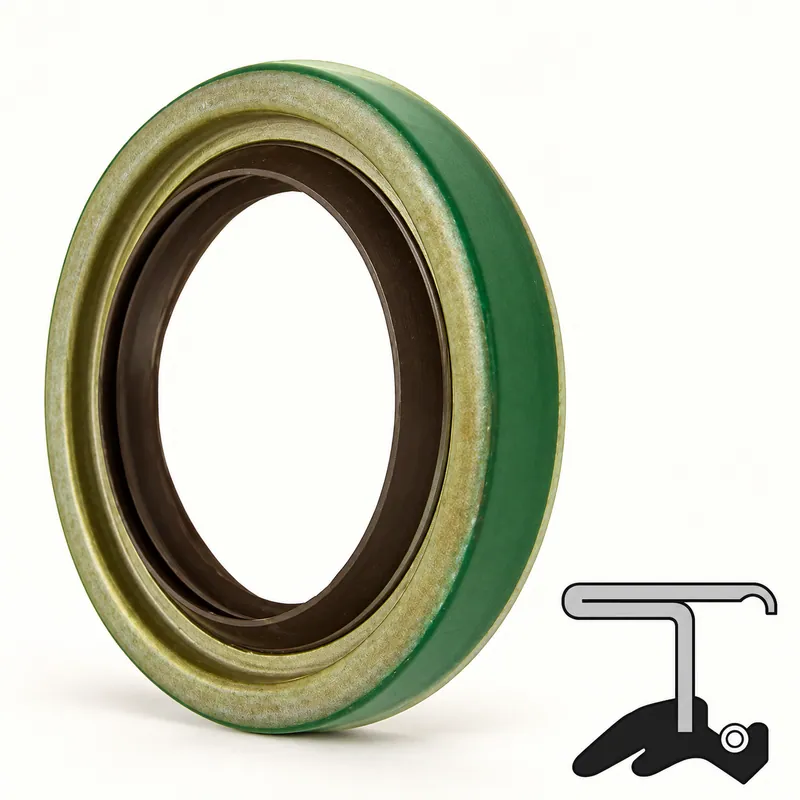 Retén radial de goma con labio de sellado y resorte interno · SKF 18662