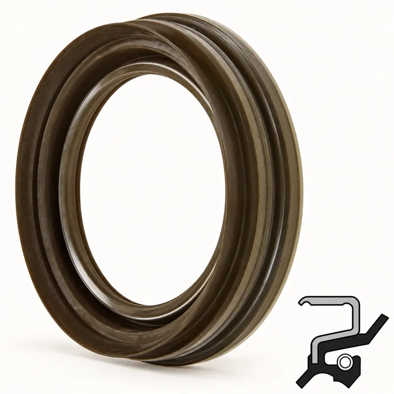 Retén radial de goma con labio de sellado y resorte interno · SKF 19090