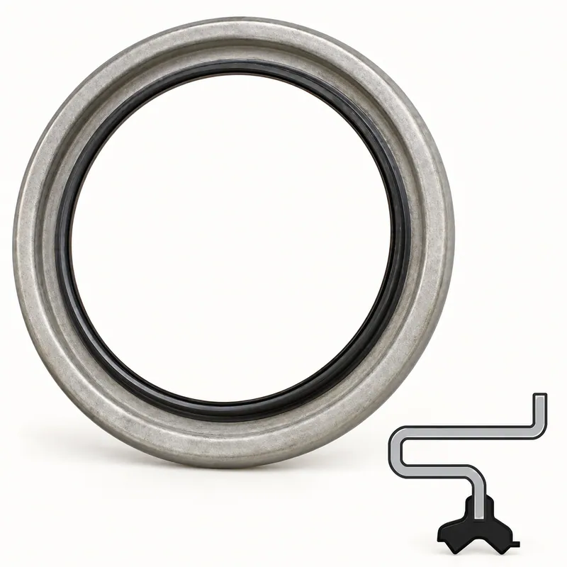 Retén radial de goma con labio de sellado y resorte interno · SKF 19984