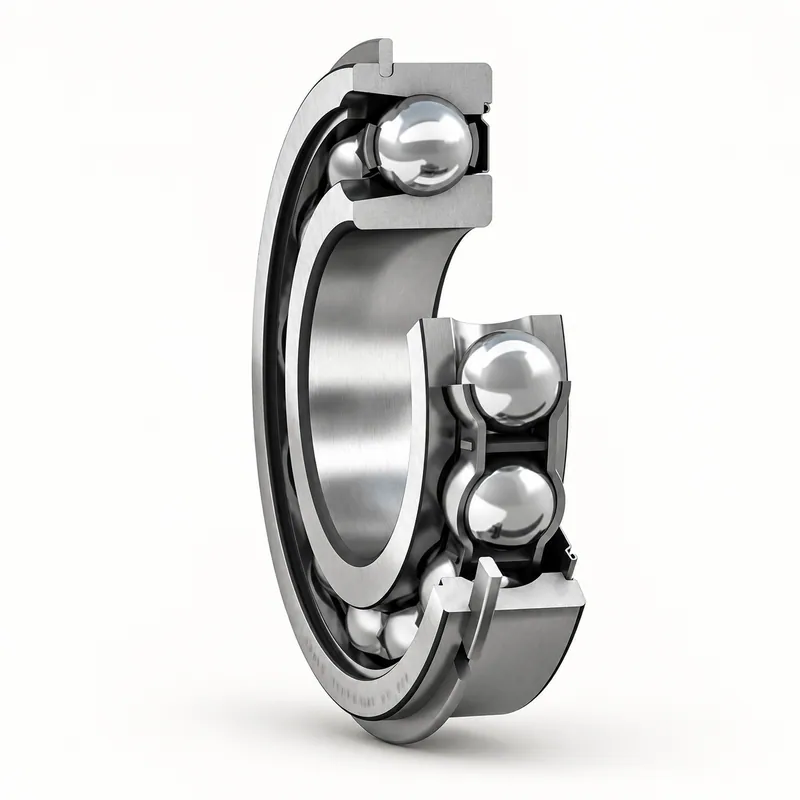 Rodamiento rígido de bolas con ranura y anillo elástico exterior · SKF 207-ZNR